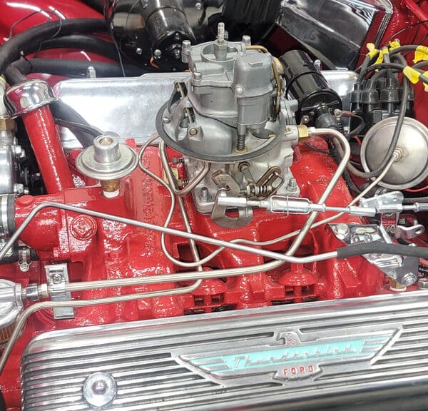 190526 1955 Ford Thunderbird Air Cleaner Removed