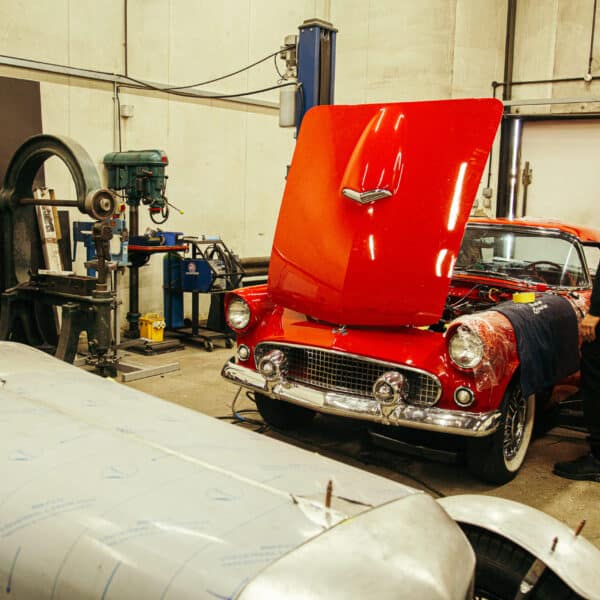 200526 1955 Ford Thunderbird Engine Bay Clean Up 14