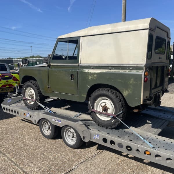 220526 1966 Land Rover Series 2A loaded up for transport 3