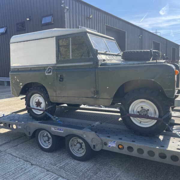 220526 1966 Land Rover Series 2A loaded up for transport