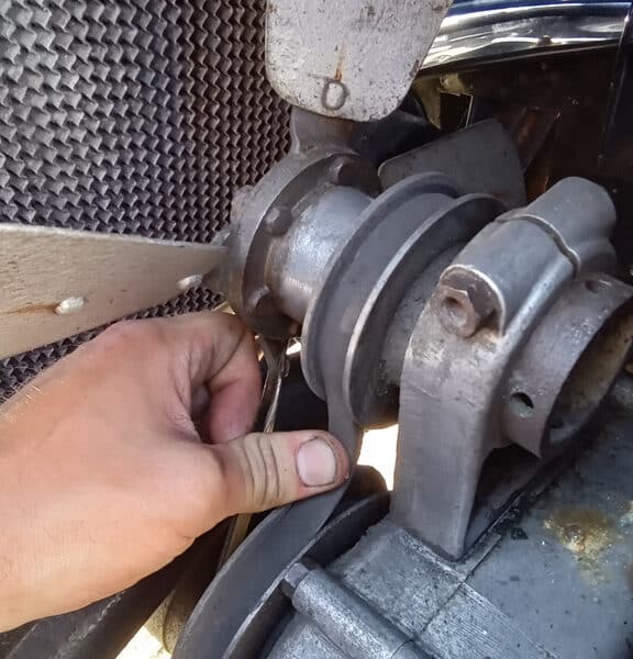 260526 1936 Riley Merlin Nine Fan Belt Tension