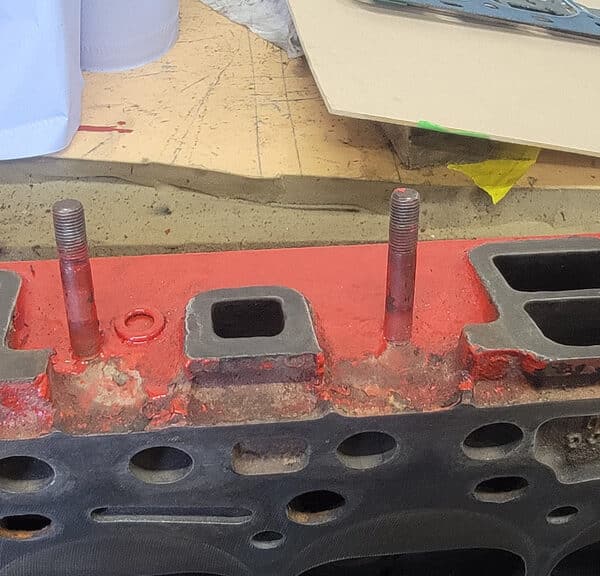 260526 1955 Ford Thunderbird Cylinder Head Prepped for Reinstall 3