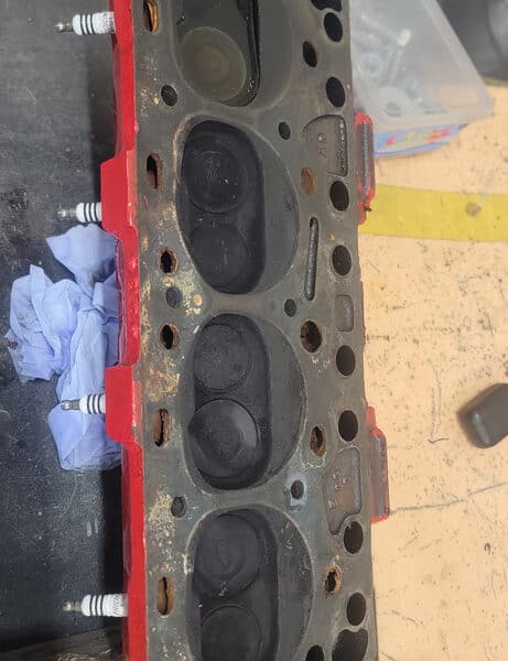 260526 1955 Ford Thunderbird Cylinder Head Prepped for Reinstall