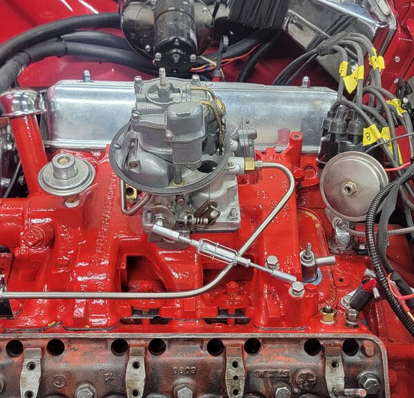 260526 1955 Ford Thunderbird Engine Paint Touched Up 2