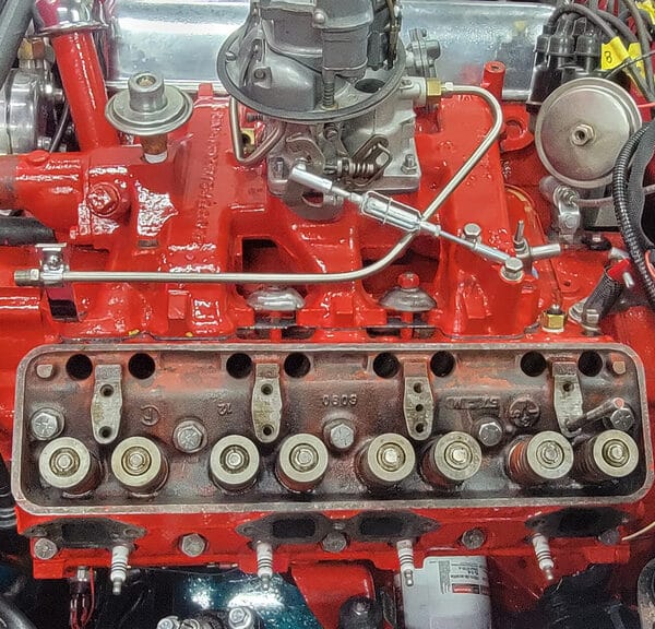 260526 1955 Ford Thunderbird Engine Paint Touched Up