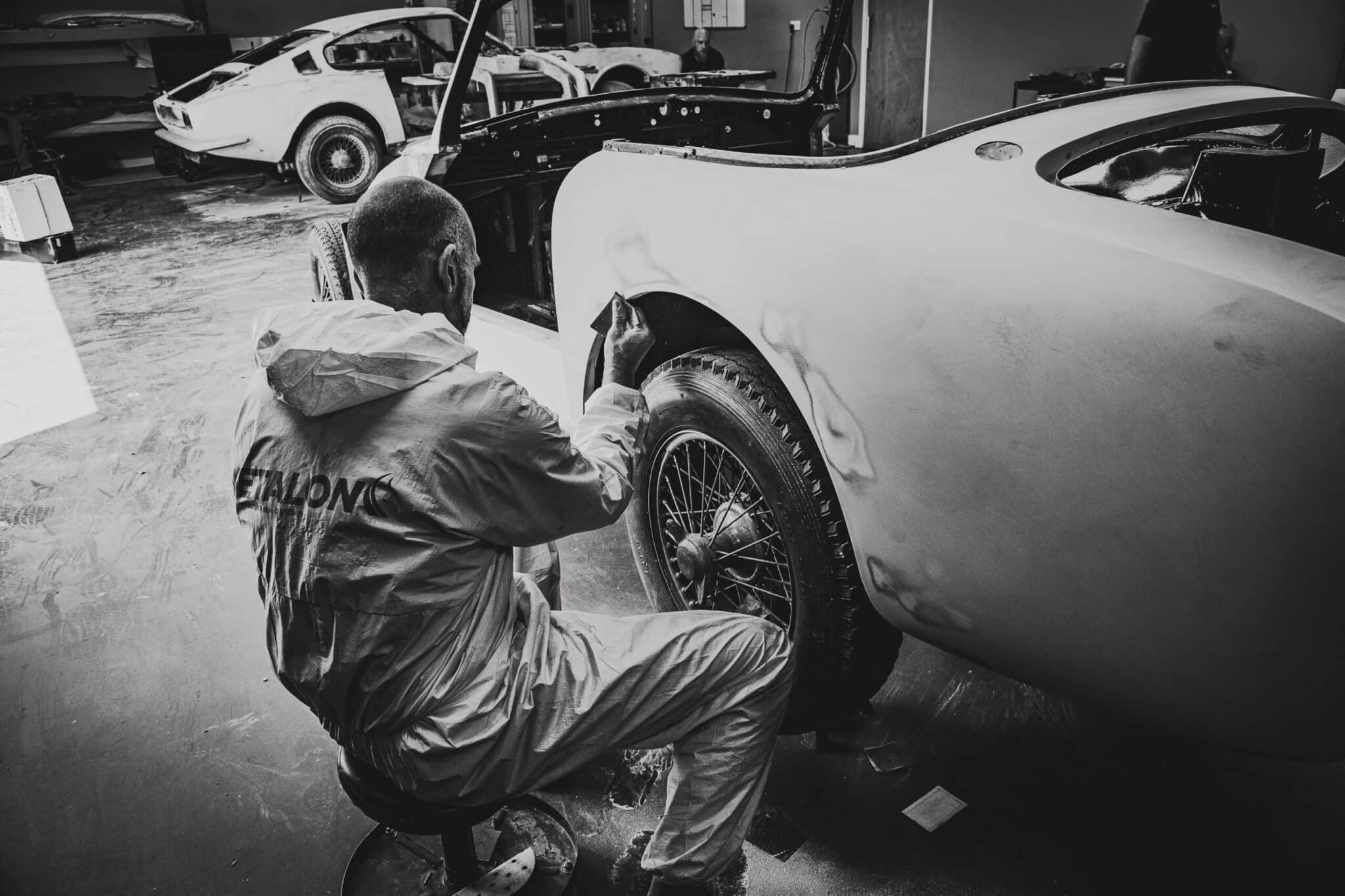 280526 1955 Aston Martin DB2 Drophead Panel Levelling 5 scaled