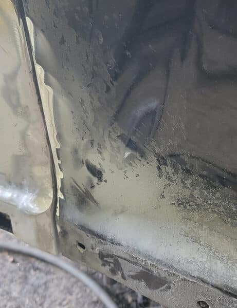 020626 1958 Rover 90 Quarter Panel Repair 2