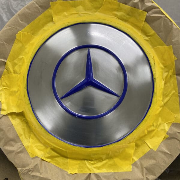 040626 1970 Mercedes 280SL Wheels Stripped Masked and Primed 4