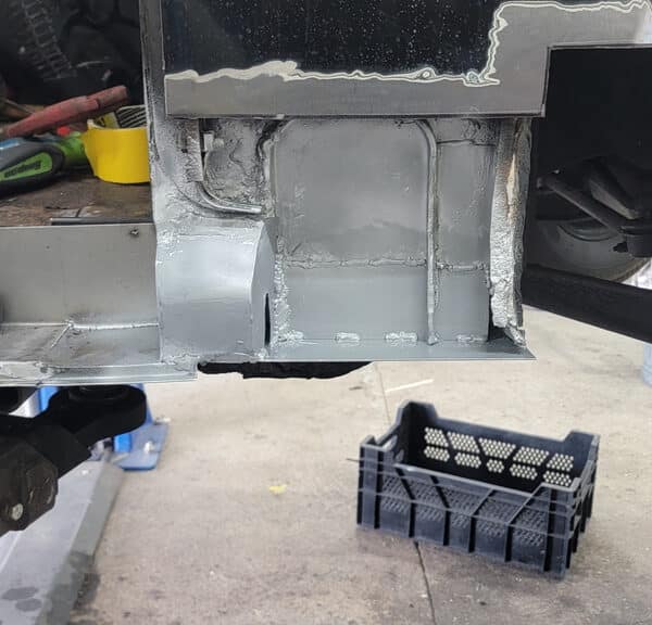 050626 1958 Rover 90 Door Hinge Repair 2