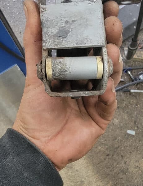 050626 1958 Rover 90 Door Hinge Repair 4