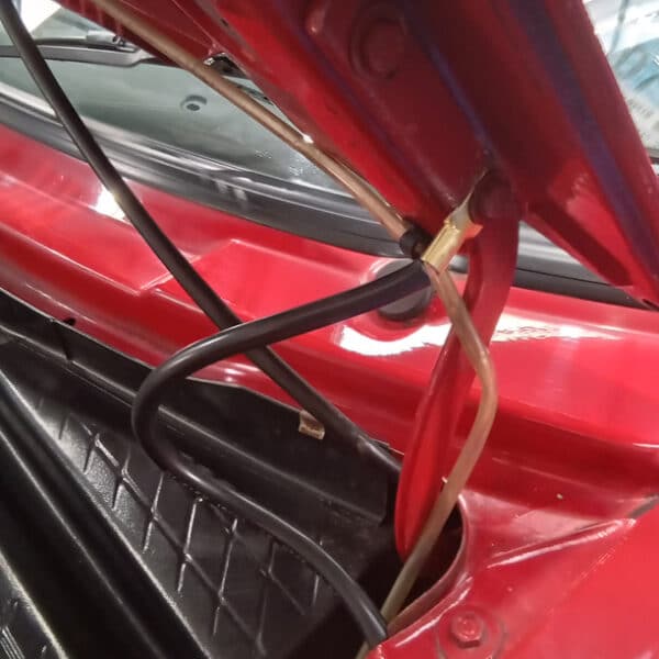 100626 1989 Volkswagen Golf GTi Bonnet Earth Strap Replaced