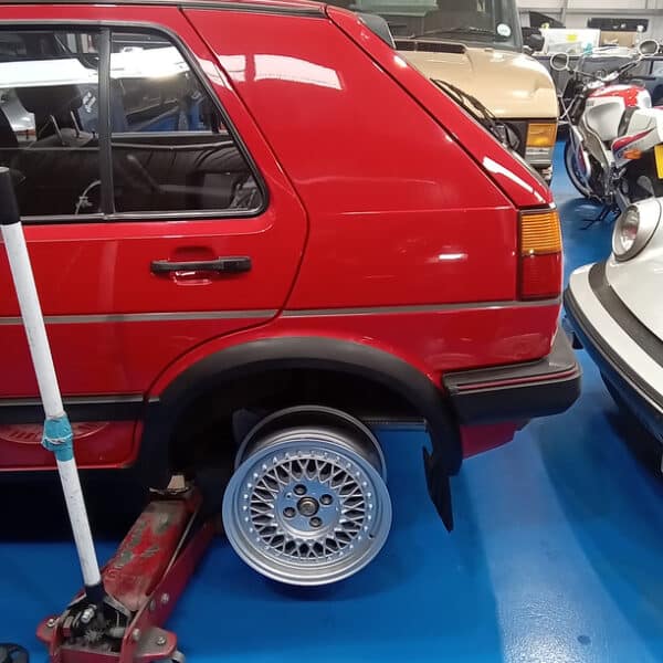 100626 1989 Volkswagen Golf GTi New Wheels Test Fit