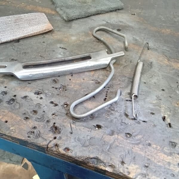 100726 1936 Fraser Nash BMW Brake Parts Cleaned