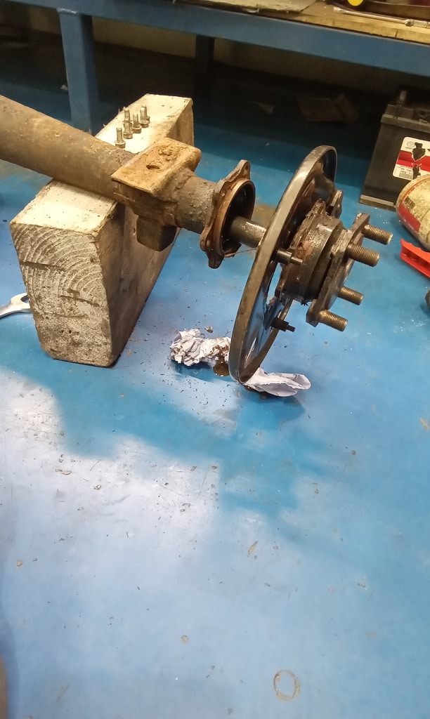 120626 1936 Fraser Nash BMW 319 Rear Diff Removal and Teardown 7