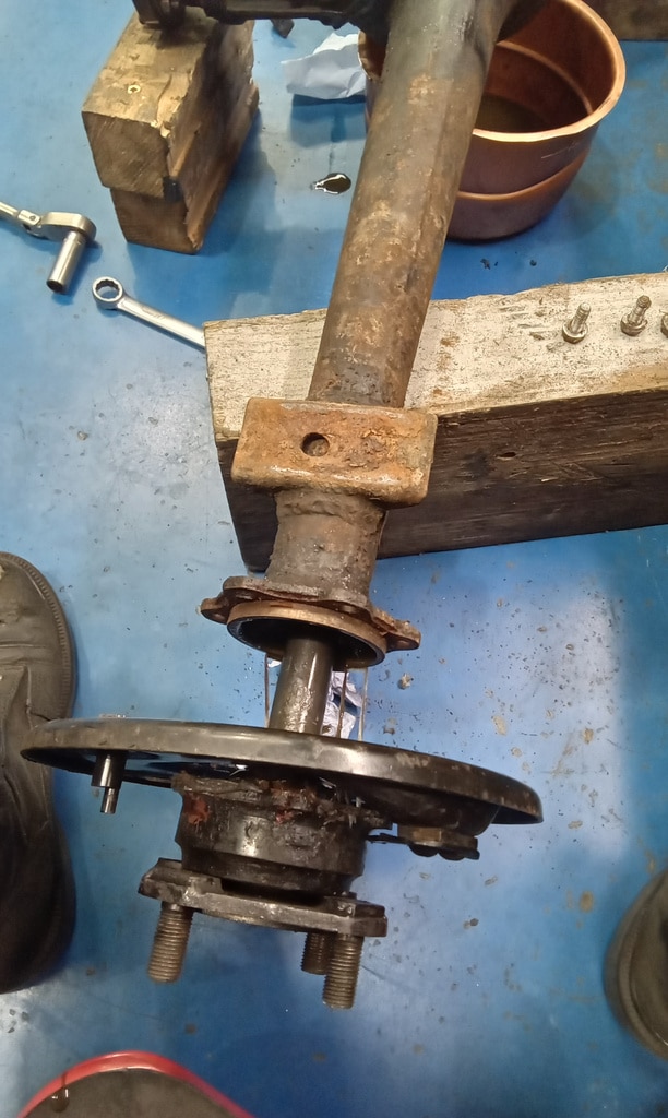 120626 1936 Fraser Nash BMW 319 Rear Diff Removal and Teardown 8