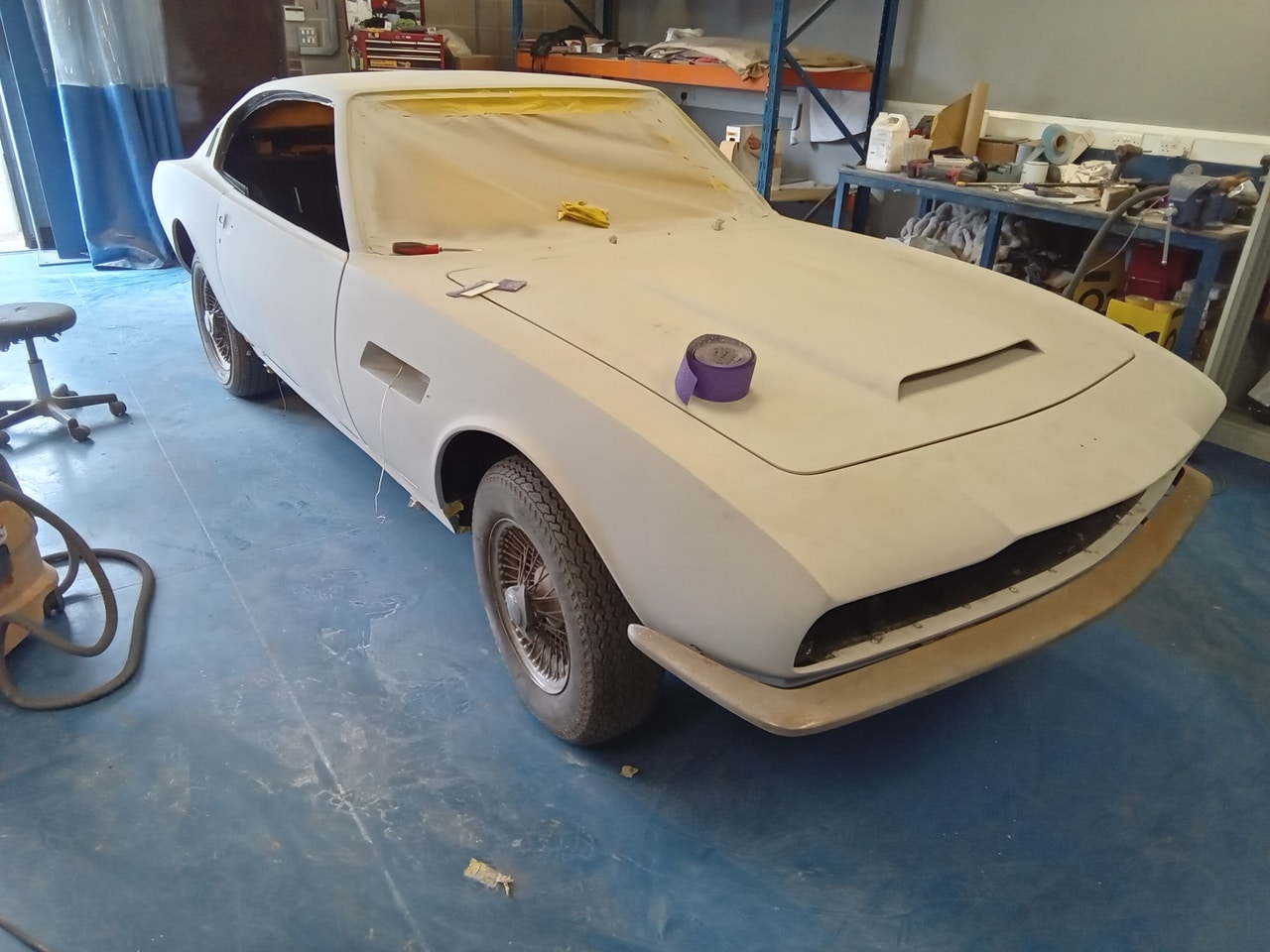 130626 1970 Aston Martin DBS Panel Levelling
