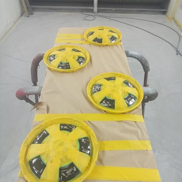 130626 1972 Rover P6 Wheels and Bonnet Painted 4