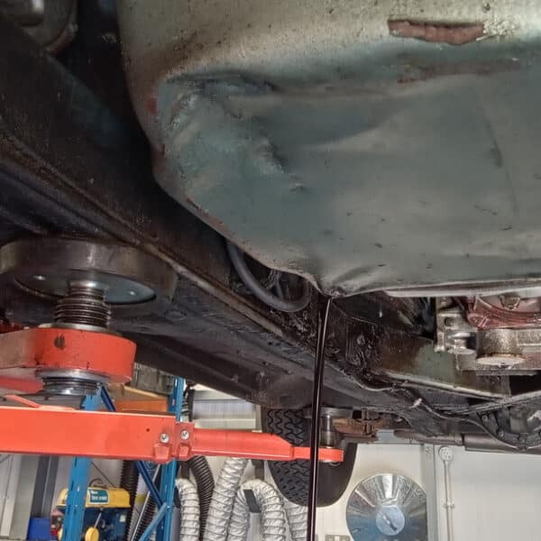 240626 1967 Austin Healey 3000 Oil Drain