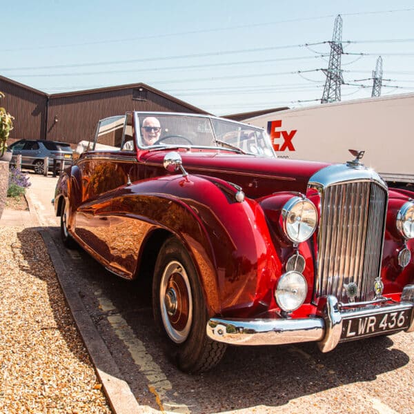 250626 1952 Bentley MkVI Drophead Coupe Arrival 12