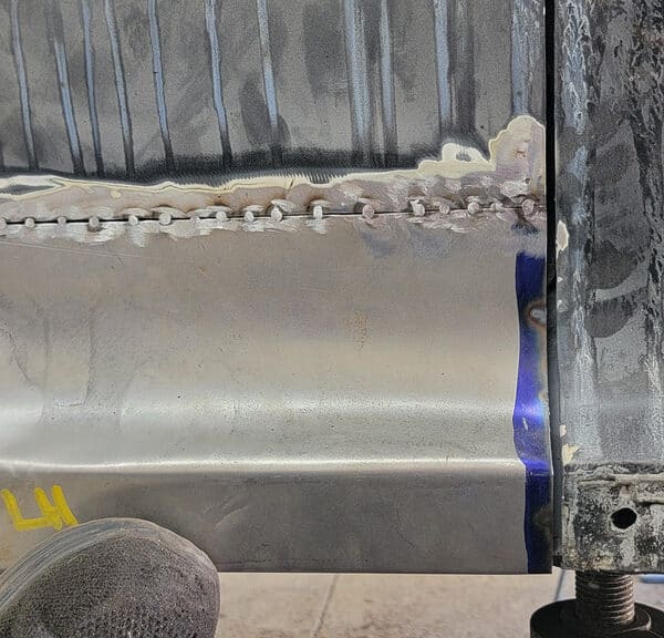 280526 1958 Rover 90 Left Wing Repaired 3