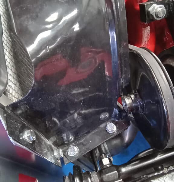 290526 1955 Ford Thunderbird Radiator Cowling Adjustment 2