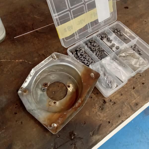 010726 1954 Aston Martin DB2 Chrome Repair 13