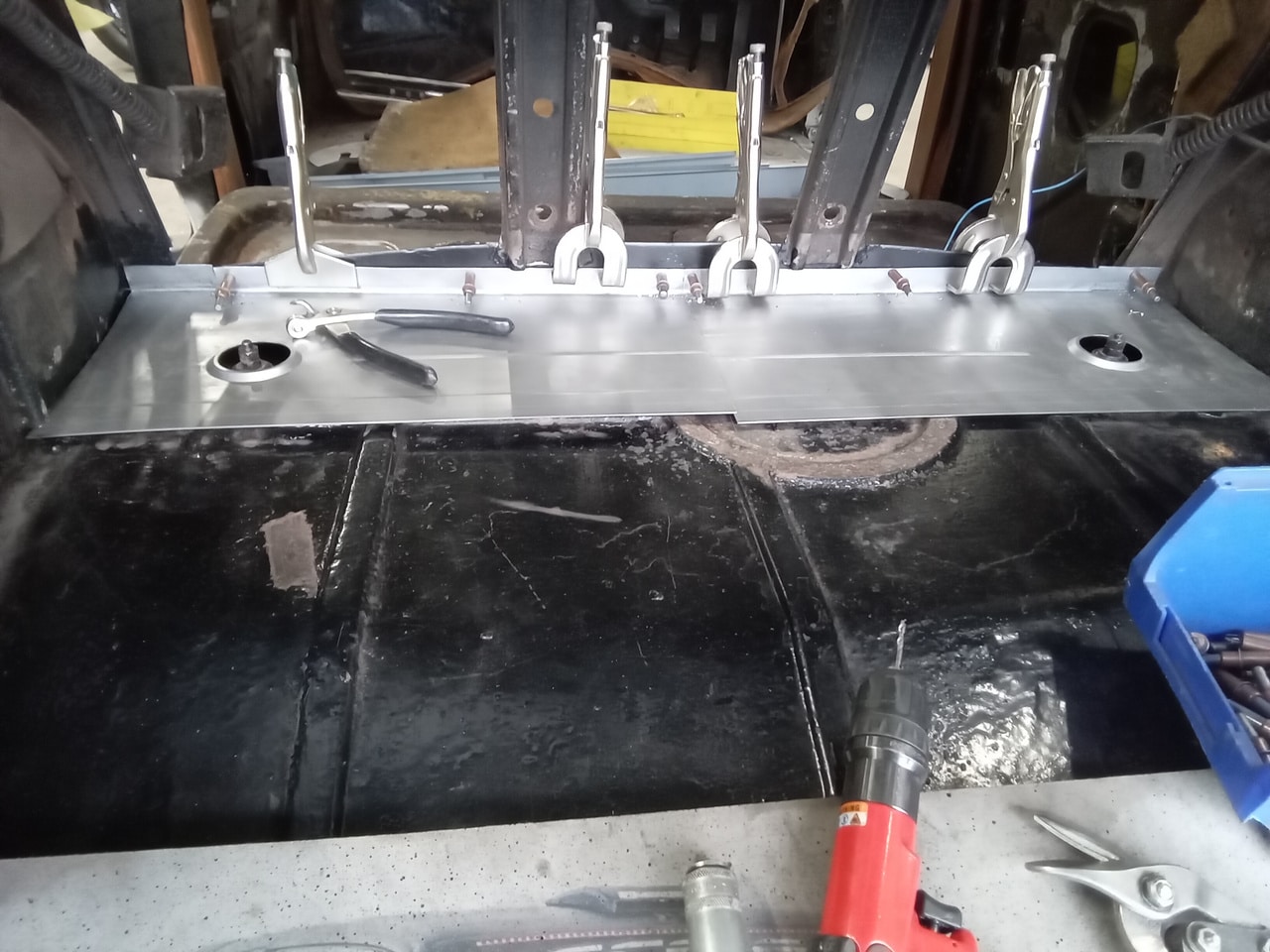 020726 1958 Rover 90 Boot Floor New Panels 4