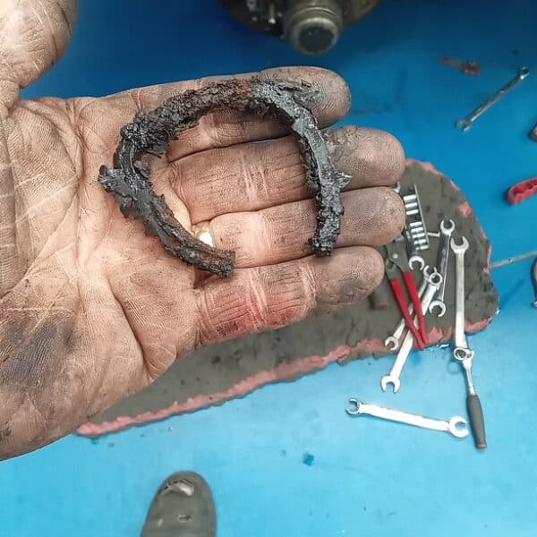 080726 1952 Bentley MkVI Drophead Front Brakes and Hood Removed 5