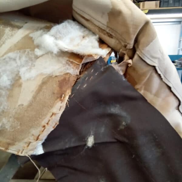 080726 1952 Bentley MkVI Drophead Hood and Headliner Strip Down 15