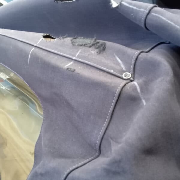 080726 1952 Bentley MkVI Drophead Hood and Headliner Strip Down 27