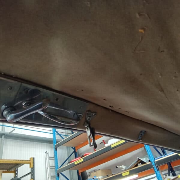 080726 1952 Bentley MkVI Drophead Hood and Headliner Strip Down 58