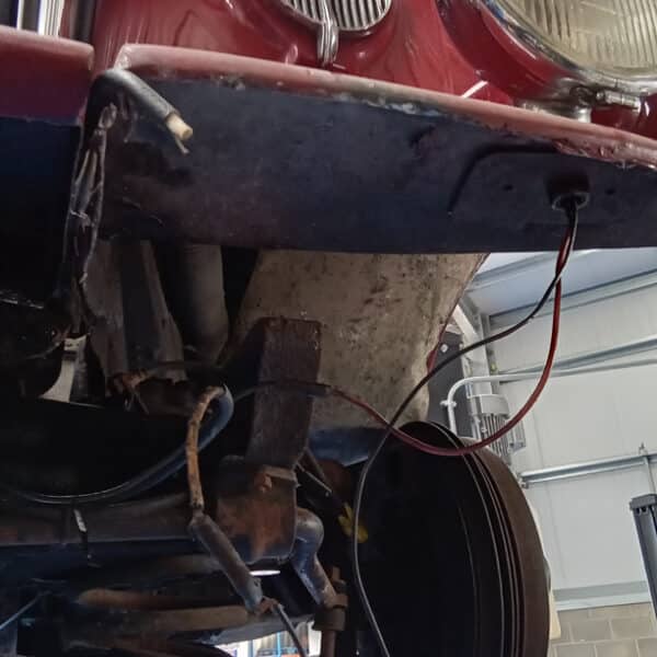 140726 1952 Bentley MkVI Drophead Bumpers Removed 3