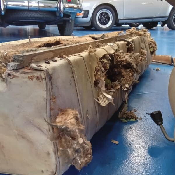 140726 1952 Bentley MkVI Drophead Front and Rear Seats Removed