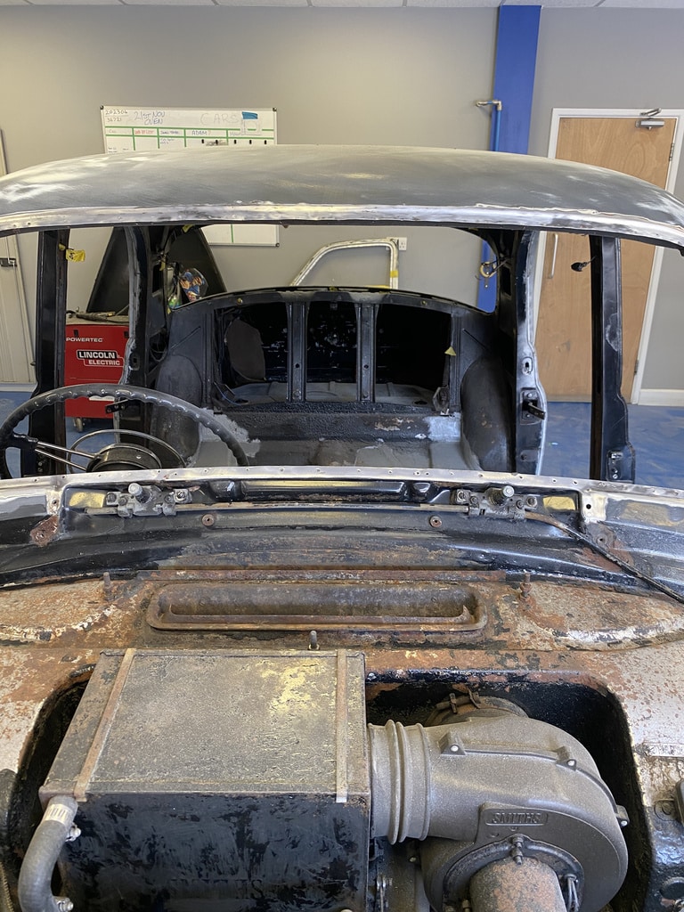 160726 1958 Rover 90 Wiper Motors and Arms Removed