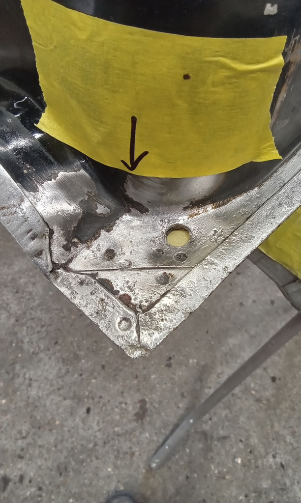 170726 1958 Rover 90 Doors Before Welding 3