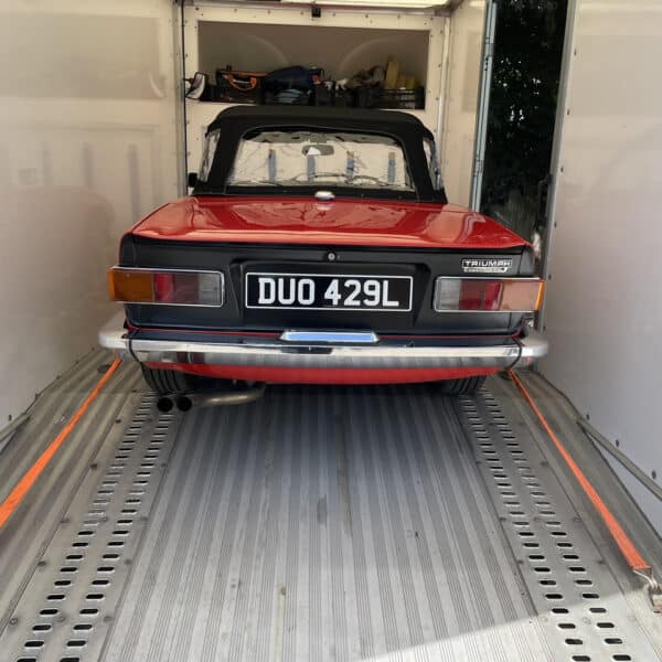 300626 1973 Triumph TR6 Loaded for Transport