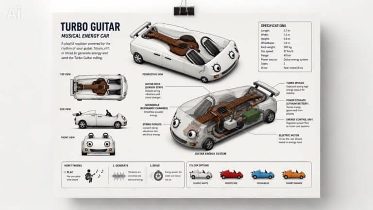 Turbo Guitar – A Car Powered By Playing A Guitar