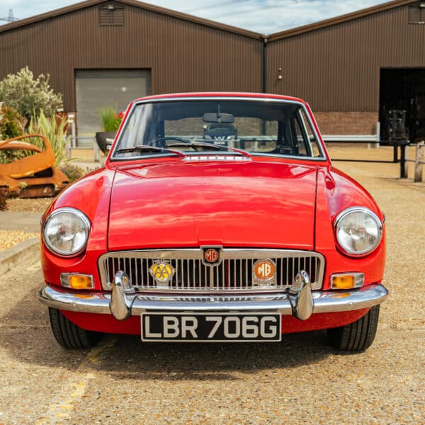 Red MG B GT 3 1