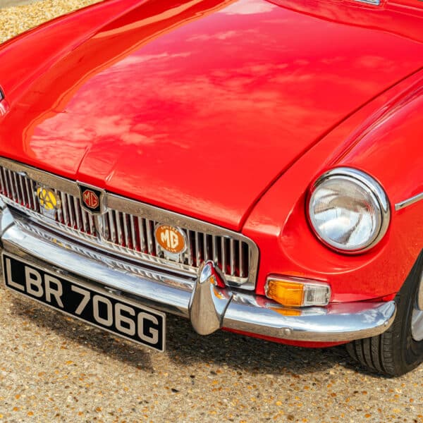 Red MG B GT 4 1
