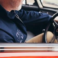 bridge classic cars x trojan records clothing harrington jacket in navy