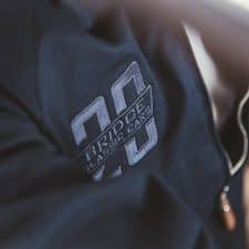 bridge classic cars x trojan records clothing harrington jacket in navy