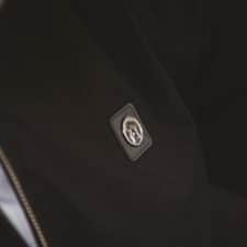 bridge classic cars x trojan records clothing ‘monkey’ jacket in black & white