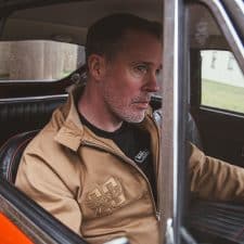 bridge classic cars x trojan records clothing harrington jacket in camel