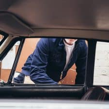 bridge classic cars x trojan records clothing harrington jacket in navy