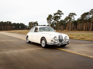 1966 Jaguar MK2 in motion