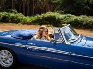 1970 MGC Roadster In Motion-2