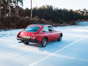 1975 MGB GT V8 RED Comp Photos In Motion