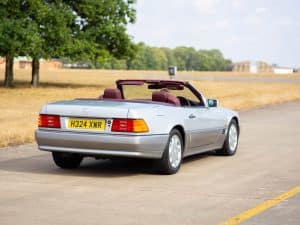 1991 Mercedes 300SL in motion-1