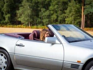 1991 Mercedes 300SL in motion-4